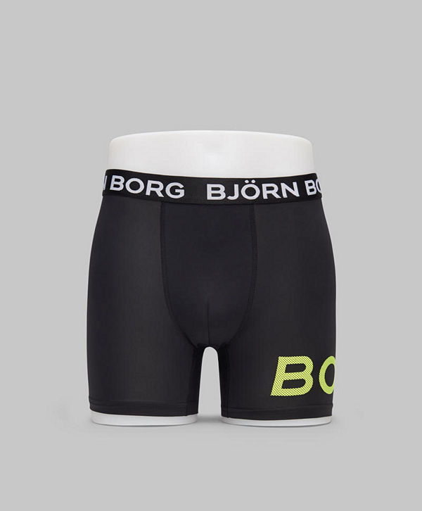 Björn Borg LA Borg Performance Per Shorts 91201 Black/Yellow
