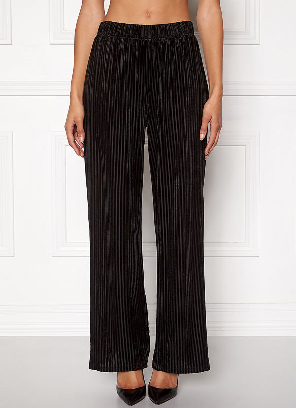 Pieces svarta randiga byxor Daniella pants