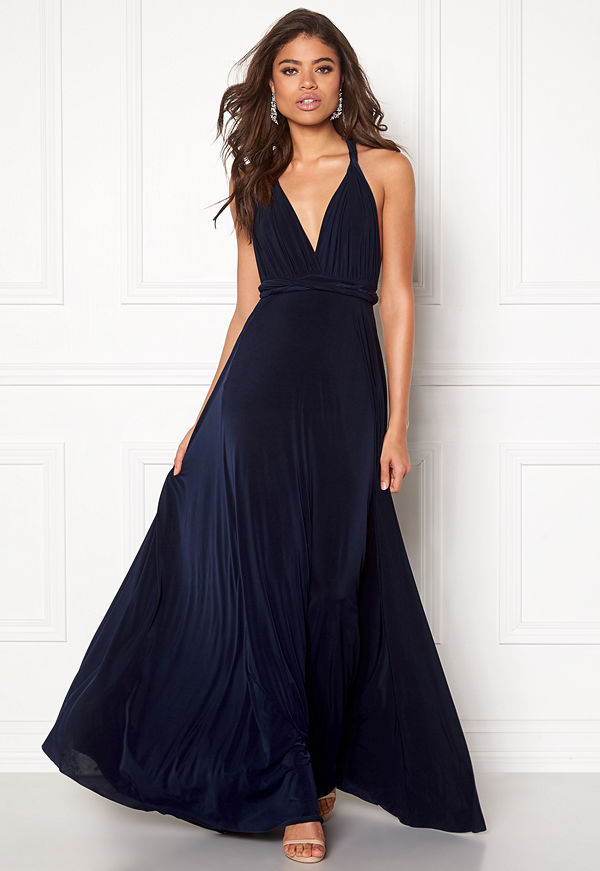 Goddiva Multi Tie Maxi Dress