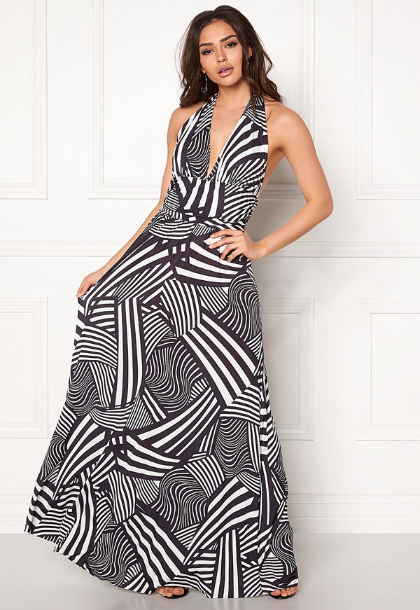 Goddiva Resort Halter Neck Maxi Dress