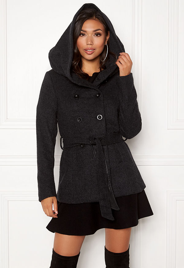 Only Lisa Hooded Wool Coat