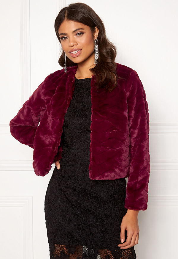 Jacqueline de Yong Evan Short Fake Fur Jacke