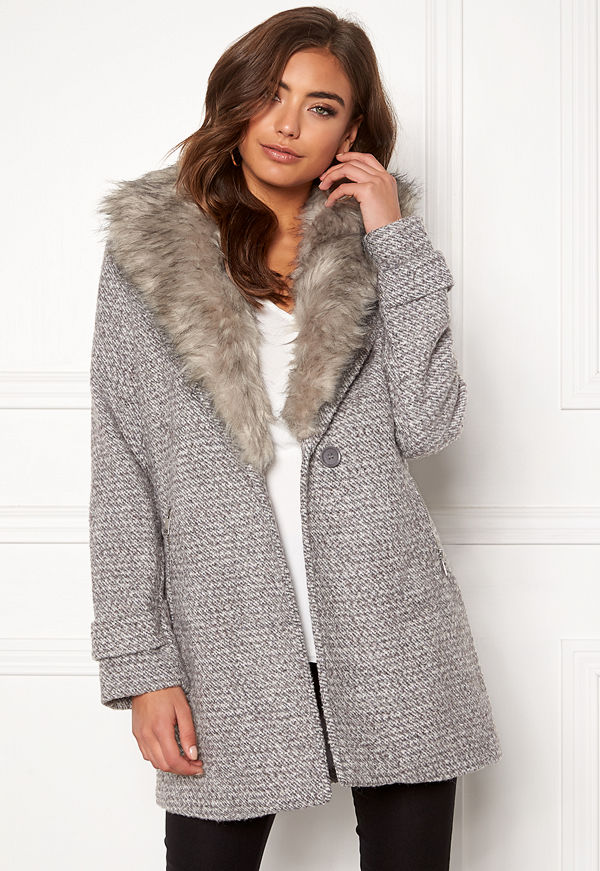 New Look Shawl Fake Fur Jacket