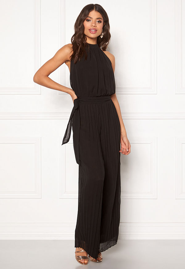 Ax Paris Blouson Pleated Jumpsuit