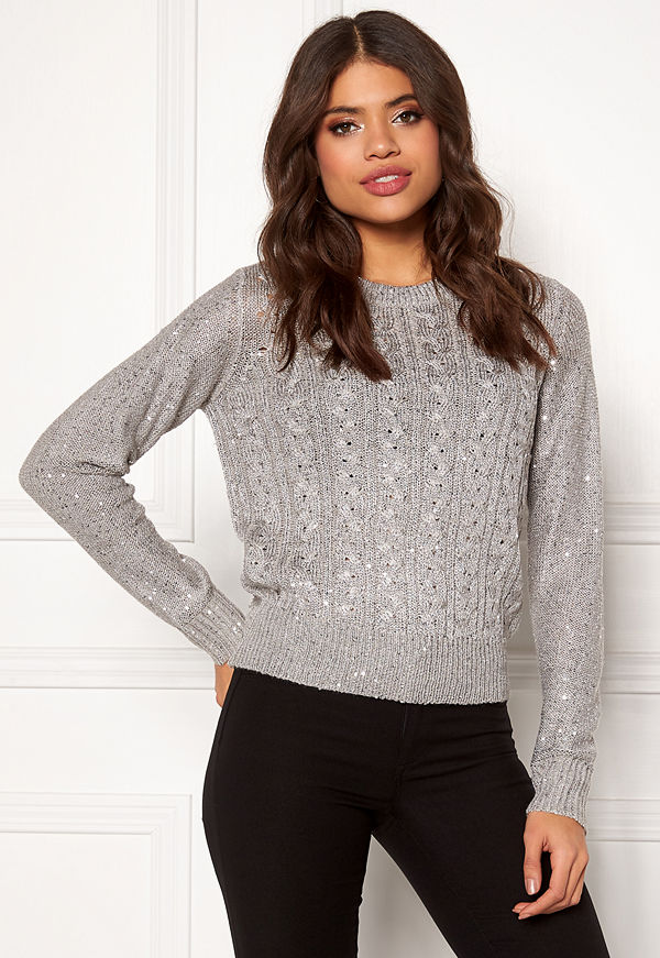Jacqueline de Yong Ellie L/S Lurex O-Neck Pullover