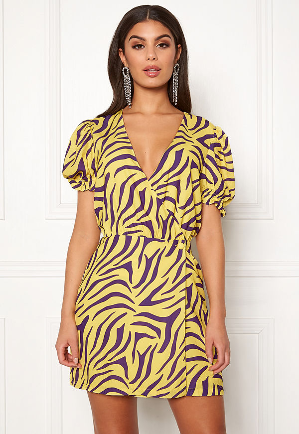 Ivyrevel Puff Sleeve Overlap Dress