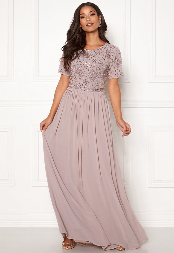 Angeleye Sequin Bodice Maxi Dress