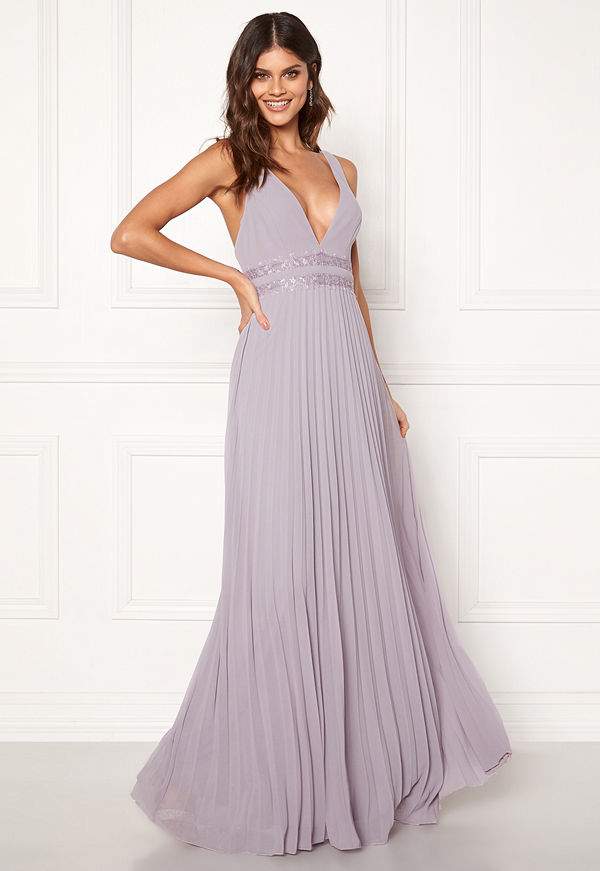 Moments New York Ivy Pleated Gown Lavendel