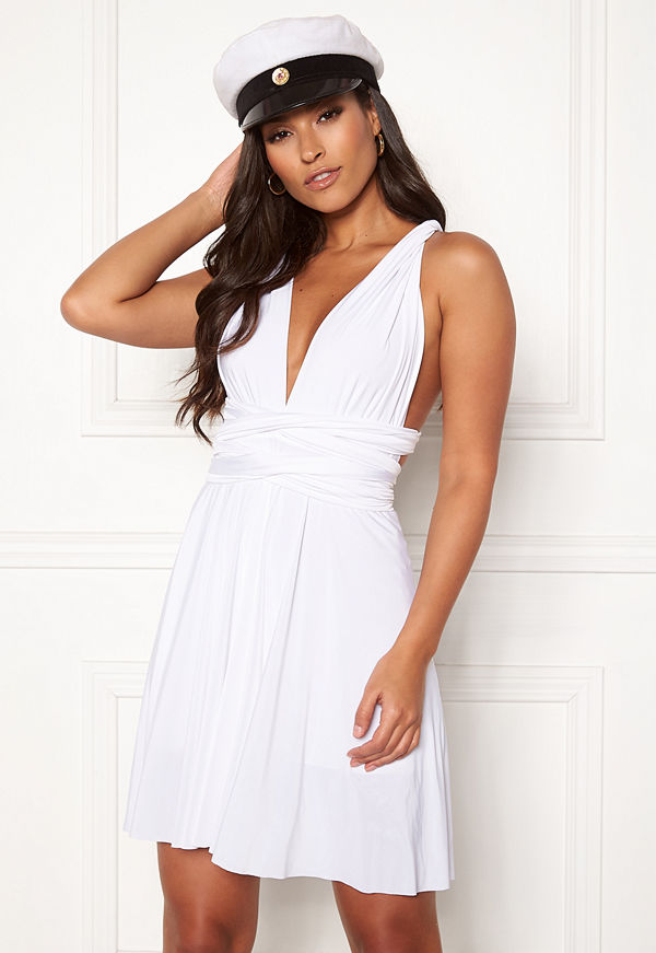 Goddiva Multi Tie Skater Dress