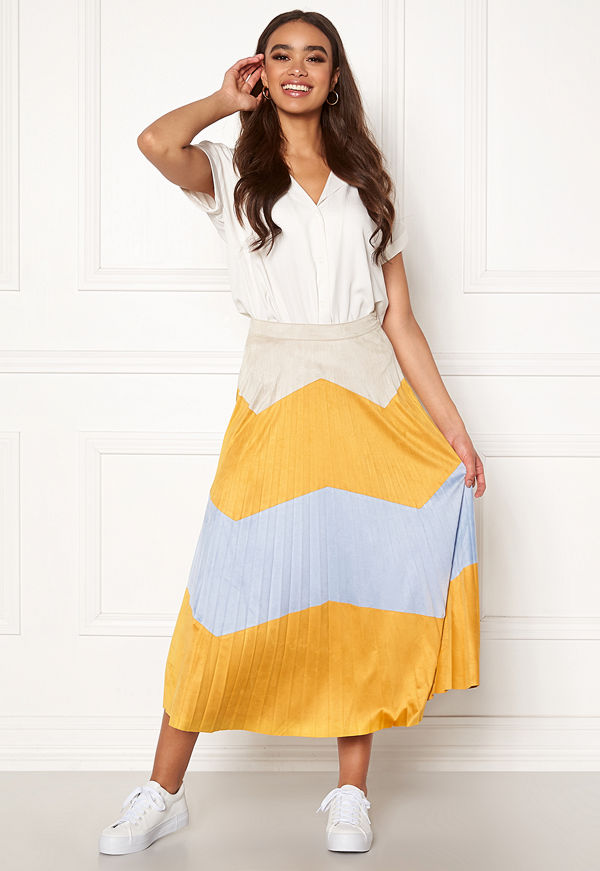 Only June Faux Suede Maxi Skirt