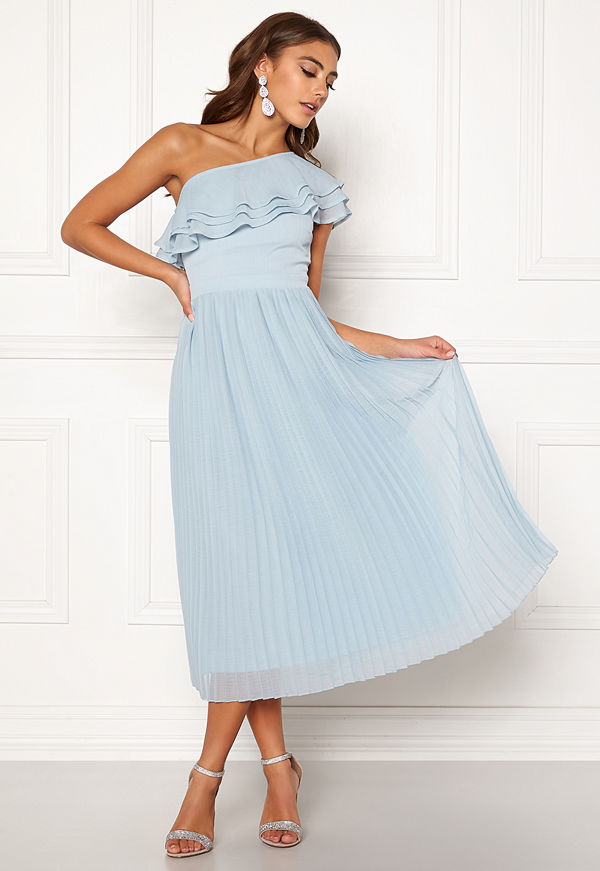 Bubbleroom Carolina Gynning Frill one shoulder dress