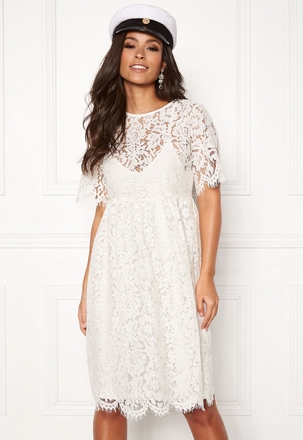Pieces Gaia 2/4 Midi Lace Dress