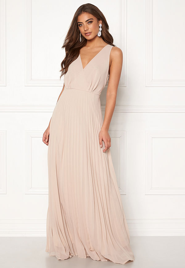 Ax Paris Lace Pleated Maxi Dress