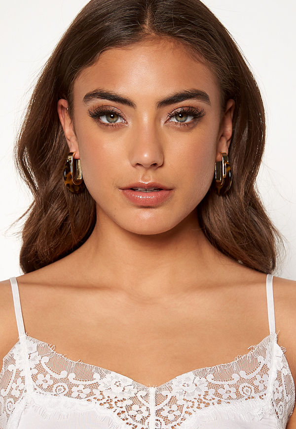 SNÖ of Sweden örhängen Gray Oval Earring