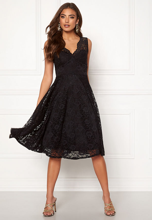 Goddiva Open Back Skater Dress