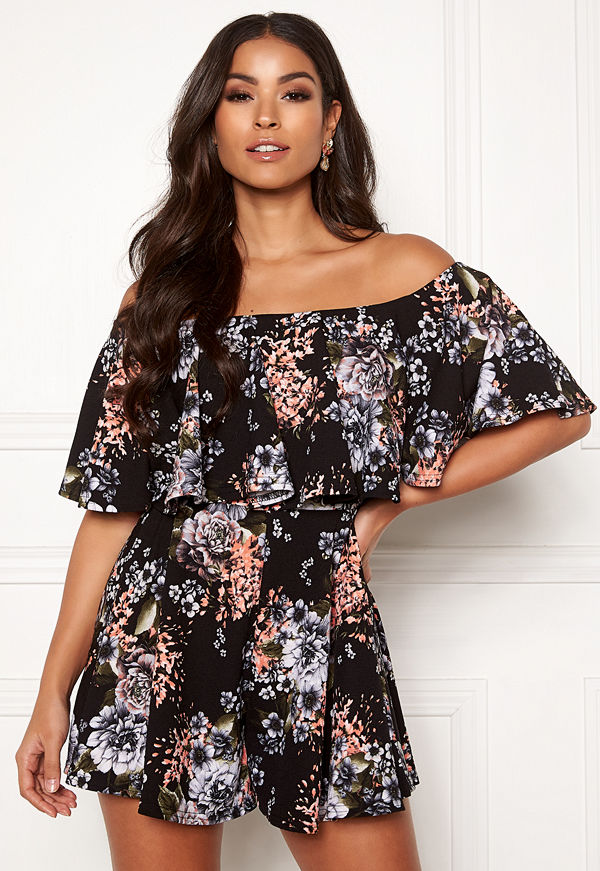 Goddiva Resort Mille Frill Playsuit