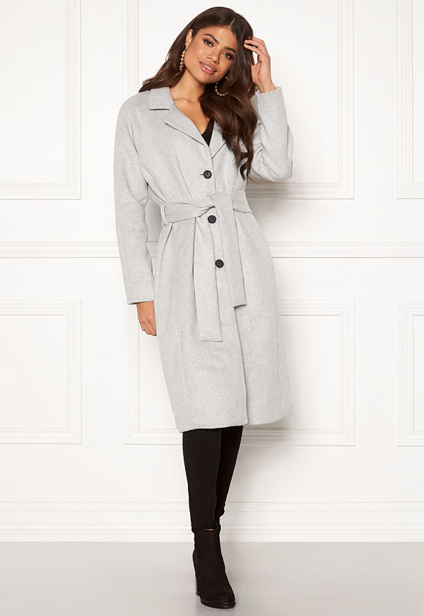 Object Lena Coat Light Grey Melange