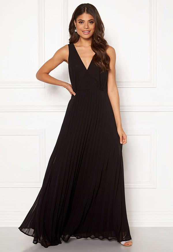 Ax Paris Lace Pleated Maxi Dress