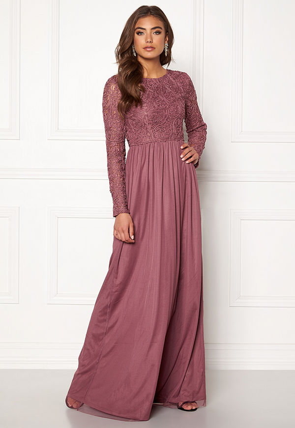 Bubbleroom Arinne gown Dark old rose
