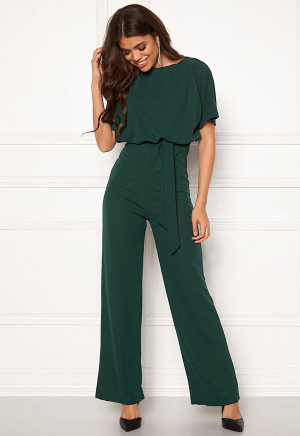 Ax Paris Tie Waist Jumpsuit