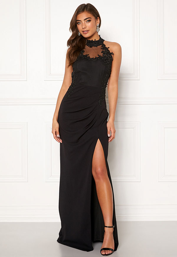 Moments New York Iris Drape Gown Black