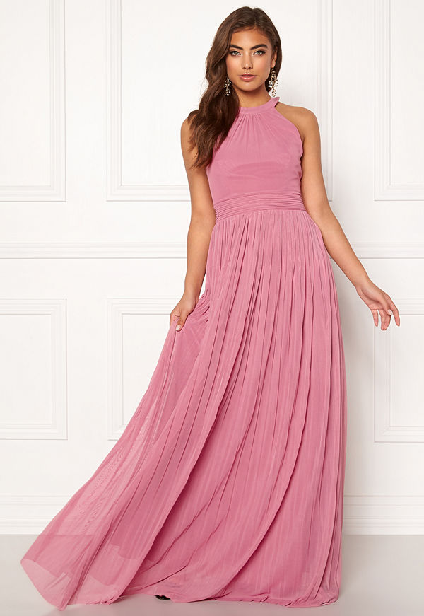 Moments New York Linnea Pleated Gown Dusty pink