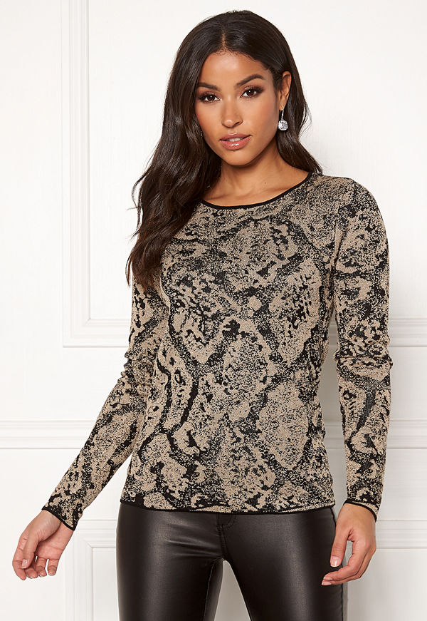 Happy Holly Sandra knitted lurex sweater
