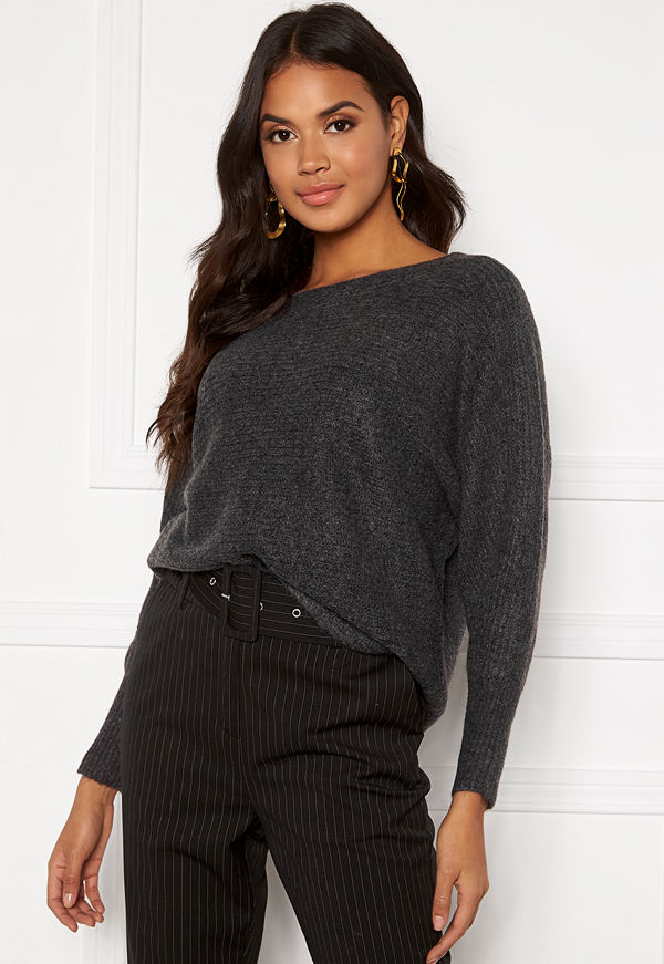 Only Daniella L/S Pullover Dark grey Melange