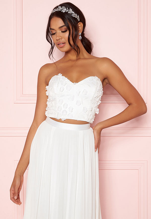 Moments New York Zaria Flower Top White
