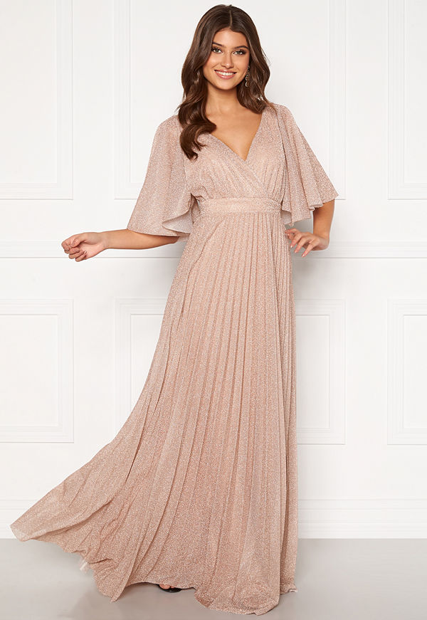 Goddiva Flutter Glitter Dress