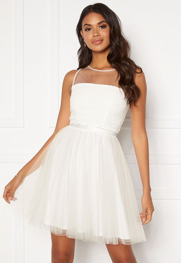 Moments New York Desire mesh dress White