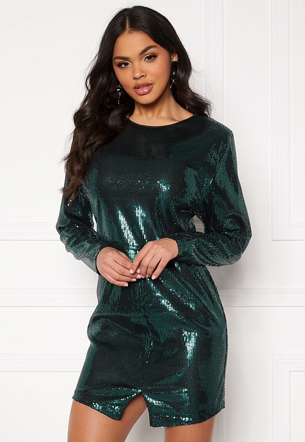 Ivyrevel Sequin Mini Dress Dark Green