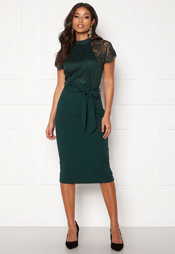 Girl In Mind Lyla High Neck Lace Dress