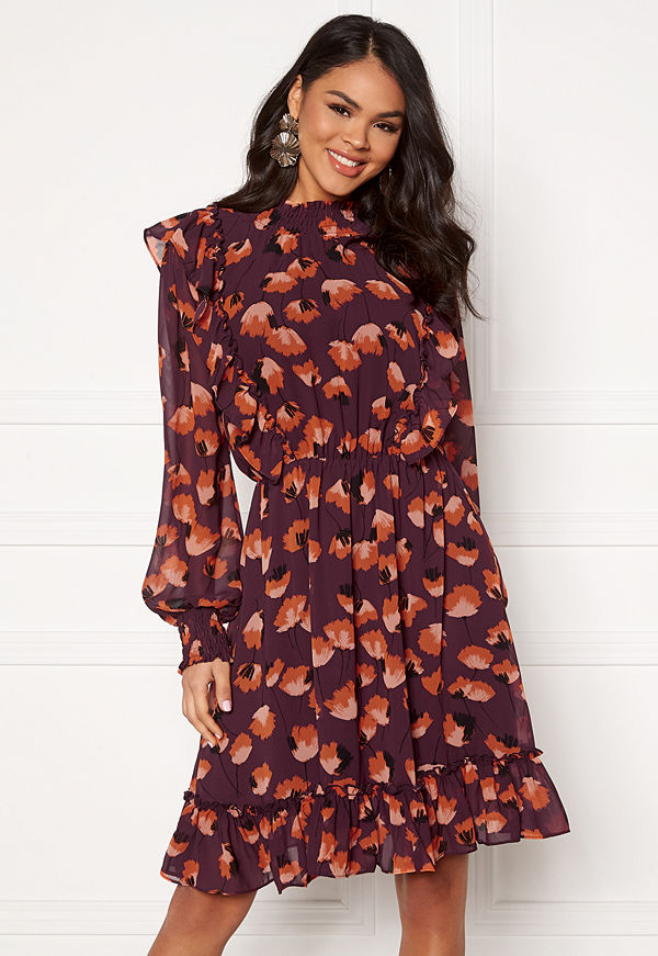 Twist & Tango Aline Short Dress Coral Flower