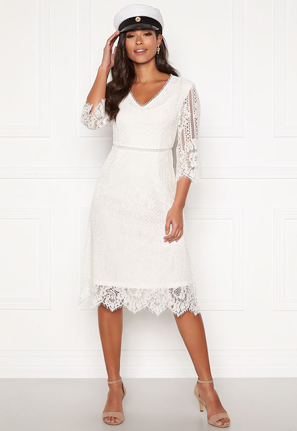 Happy Holly Jenna lace dress White