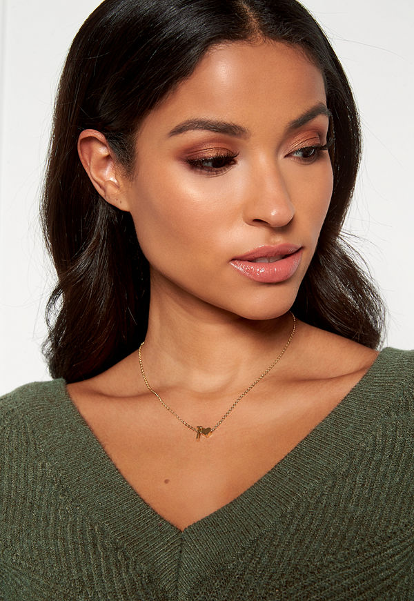 Bubbleroom halsband Heart letter necklace T