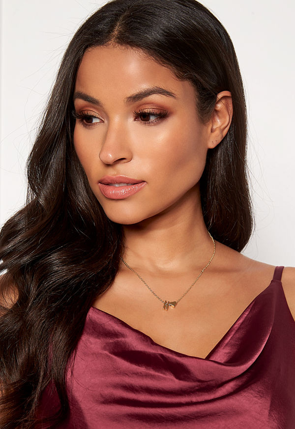 Bubbleroom halsband Heart letter necklace