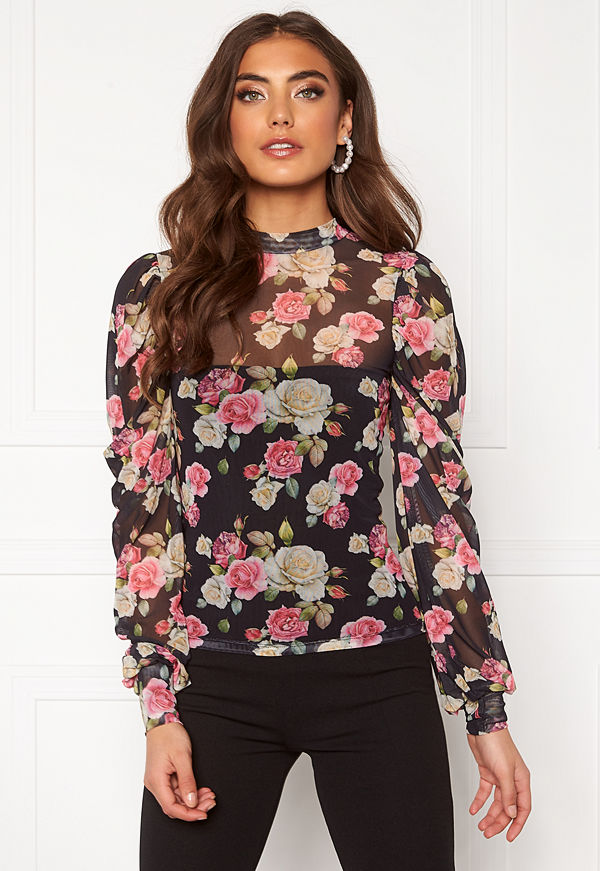 Bubbleroom Alida mesh top Floral
