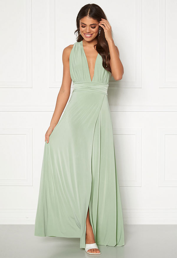 Goddiva Multi Tie Wrap Maxi Dress