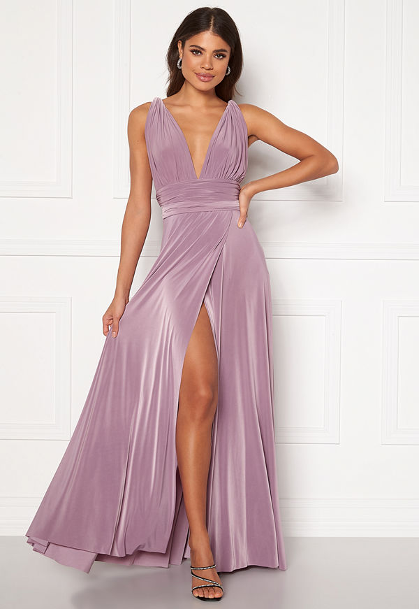 Goddiva Multi Tie Wrap Maxi Dress