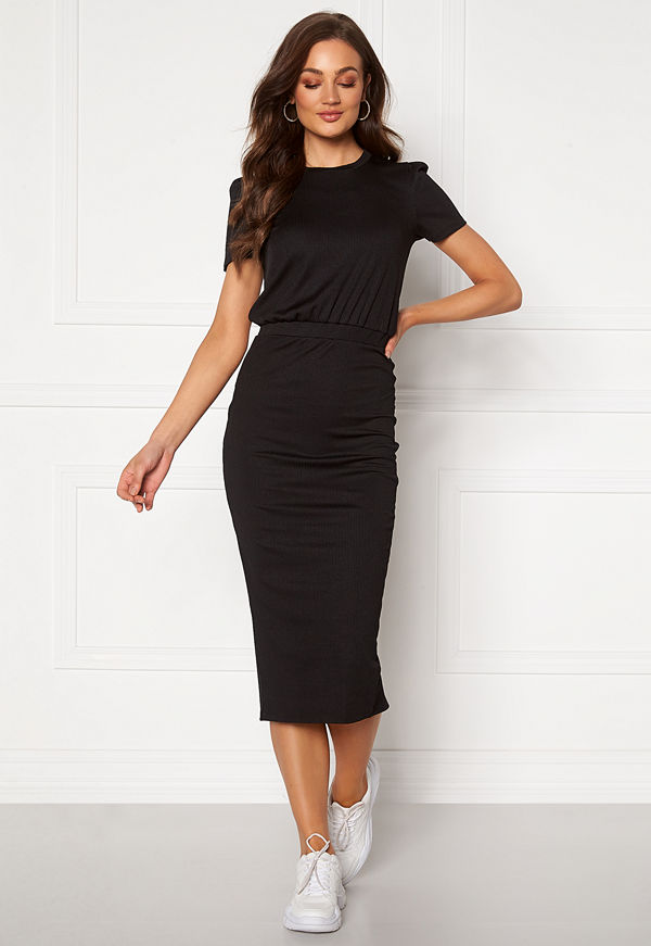 Bubbleroom Besa short sleeve dress Black