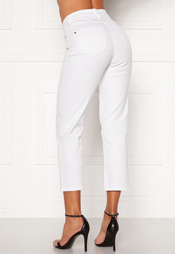 Happy Holly Maja high waist jeans White