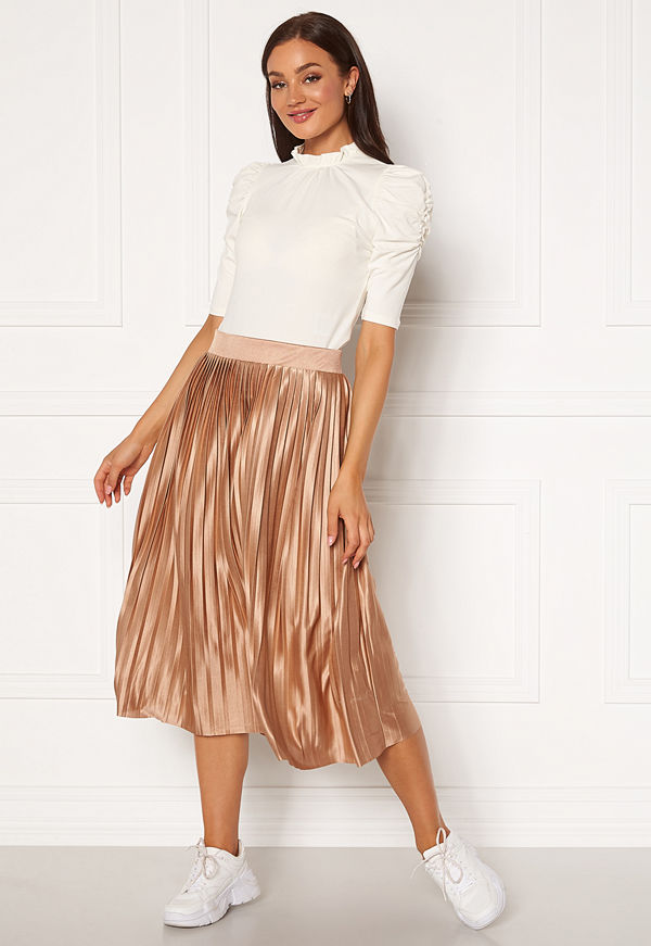 Ichi Pleat Skirt Natural