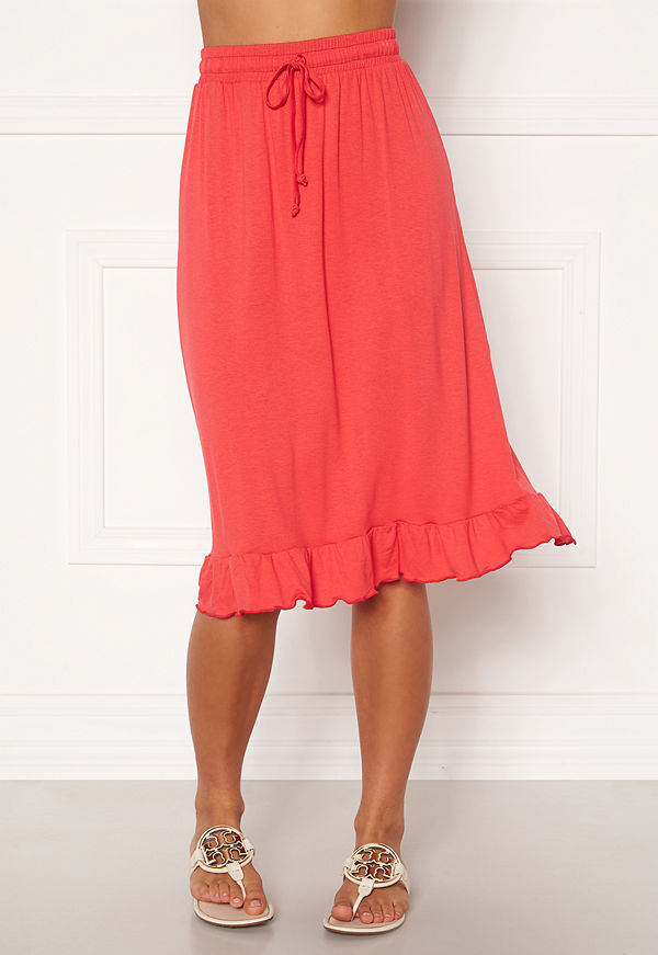 Happy Holly Desiree frill skirt Red