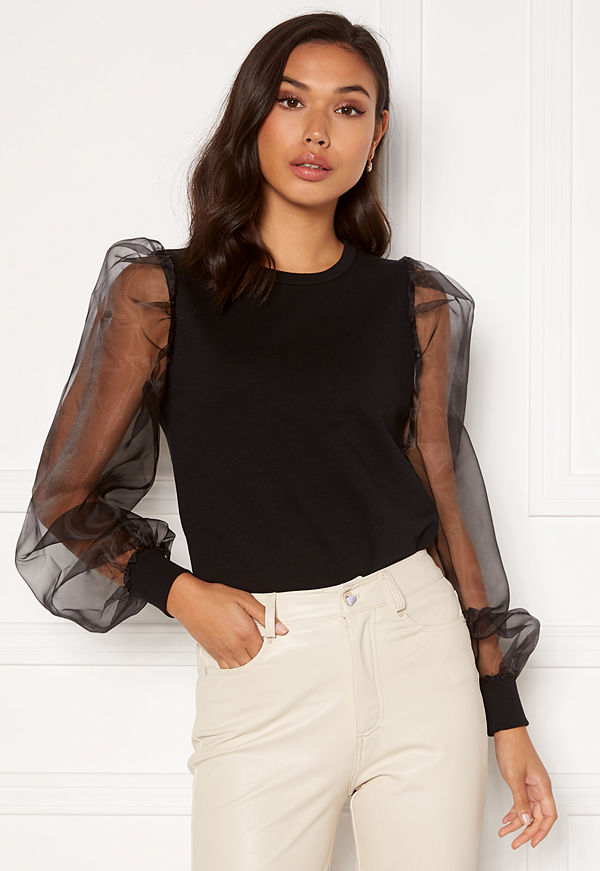 Only Cana Life L/S Organza Black