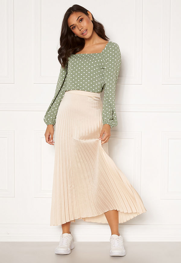 Rut & Circle Bianca Long Skirt Light Beige