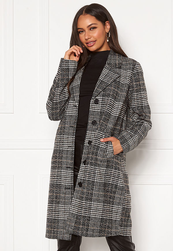 Happy Holly Corinne checked coat Checked