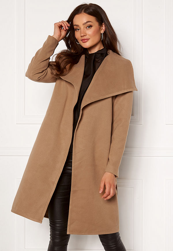 Only New Phoebe Drapy Coat Camel