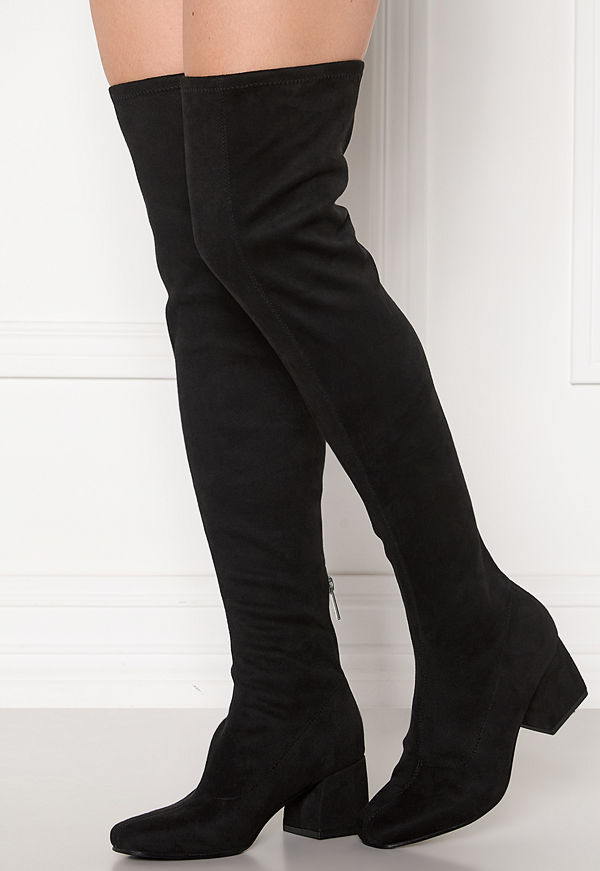 Only Billie Long Heeled Boot Black
