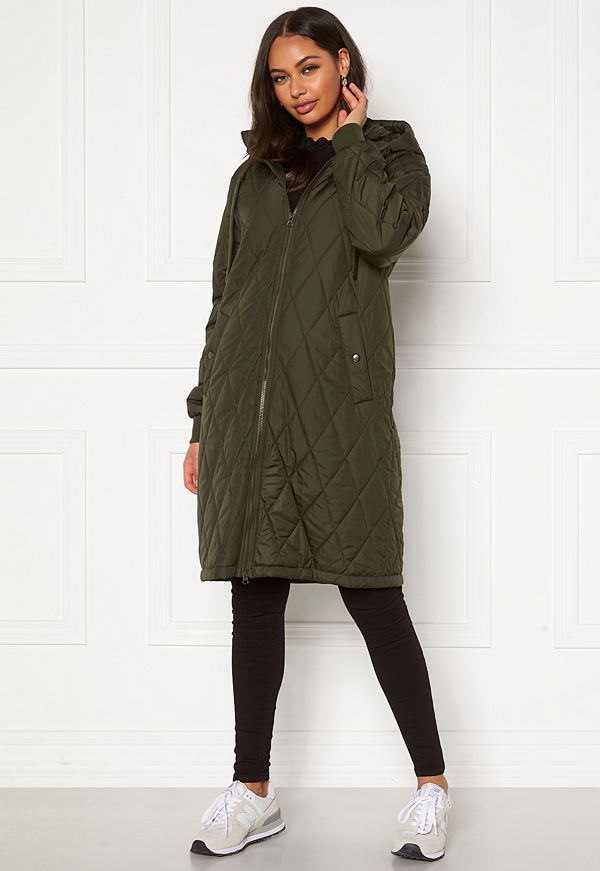 Happy Holly Melanie quilted hood jacket